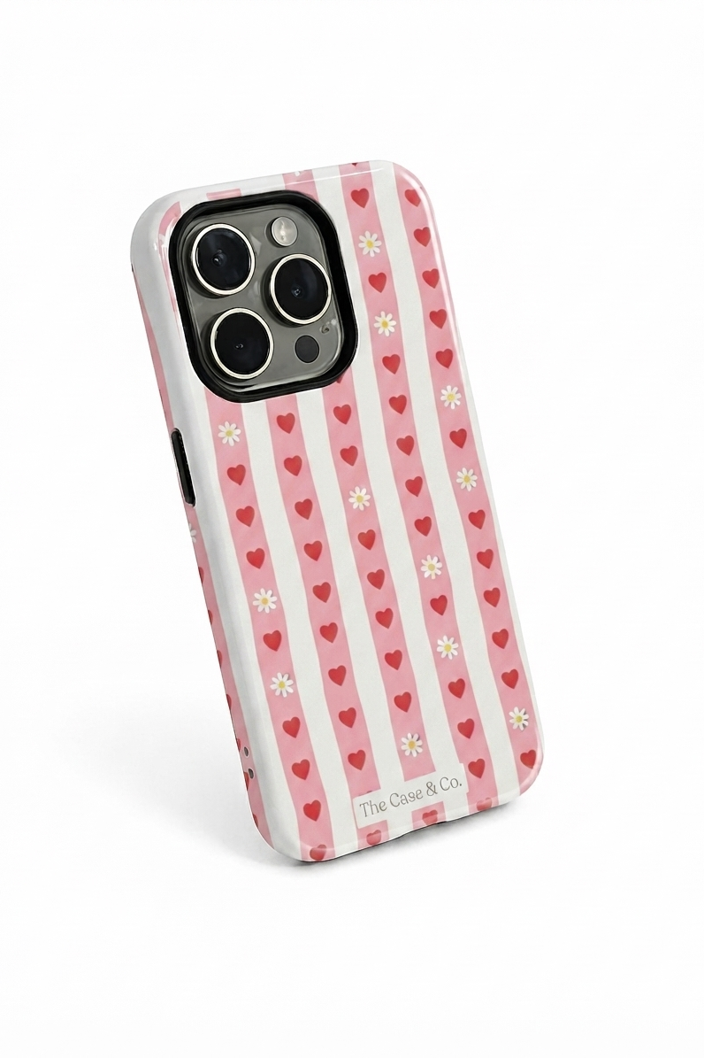 Cloud Skin Case for iPhone 14 to 17 Series| Heart Parade Print | Premium 3D Hard Shell Cover 1219 Avenue