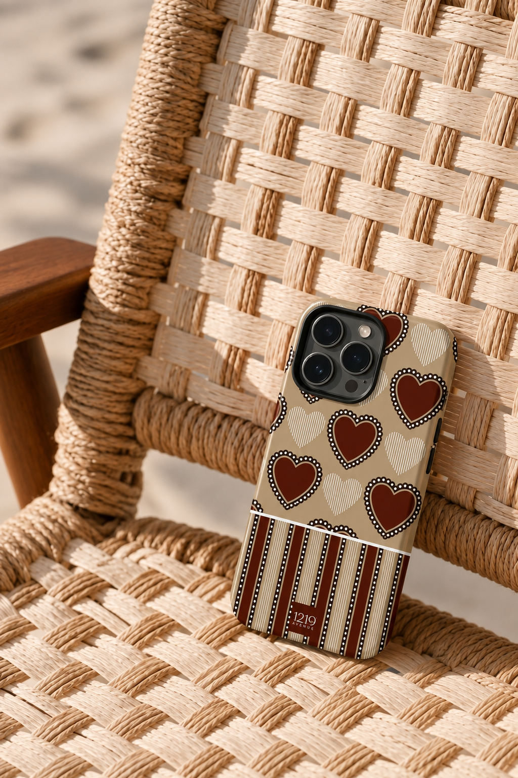 Cloud Skin Case for iPhone 14 to 17 Series| Heartloom Print | Premium 3D Hard Shell Cover 1219 Avenue