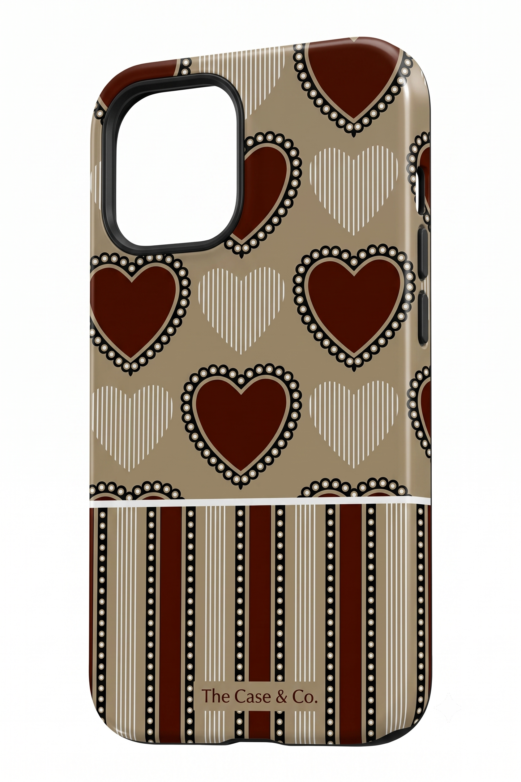 Cloud Skin Case for iPhone 14 to 17 Series| Heartloom Print | Premium 3D Hard Shell Cover 1219 Avenue