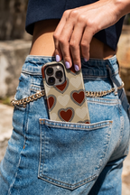 Cloud Skin Case for iPhone 14 to 17 Series| Heartloom Print | Premium 3D Hard Shell Cover 1219 Avenue