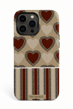 Cloud Skin Case for iPhone 14 to 17 Series| Heartloom Print | Premium 3D Hard Shell Cover 1219 Avenue