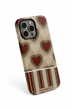 Cloud Skin Case for iPhone 14 to 17 Series| Heartloom Print | Premium 3D Hard Shell Cover 1219 Avenue