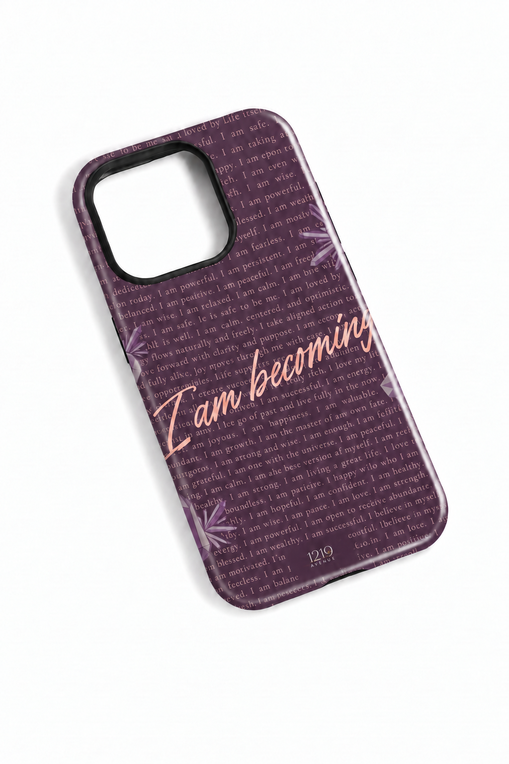 Cloud Skin Case for iPhone 14 to 17 Series|  I Am Becoming Print | Premium 3D Hard Shell Cover 1219 Avenue