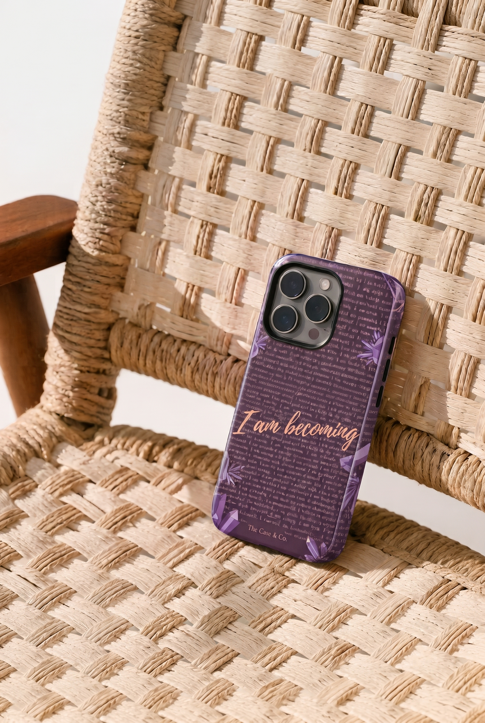 Cloud Skin Case for iPhone 14 to 17 Series|  I Am Becoming Print | Premium 3D Hard Shell Cover 1219 Avenue