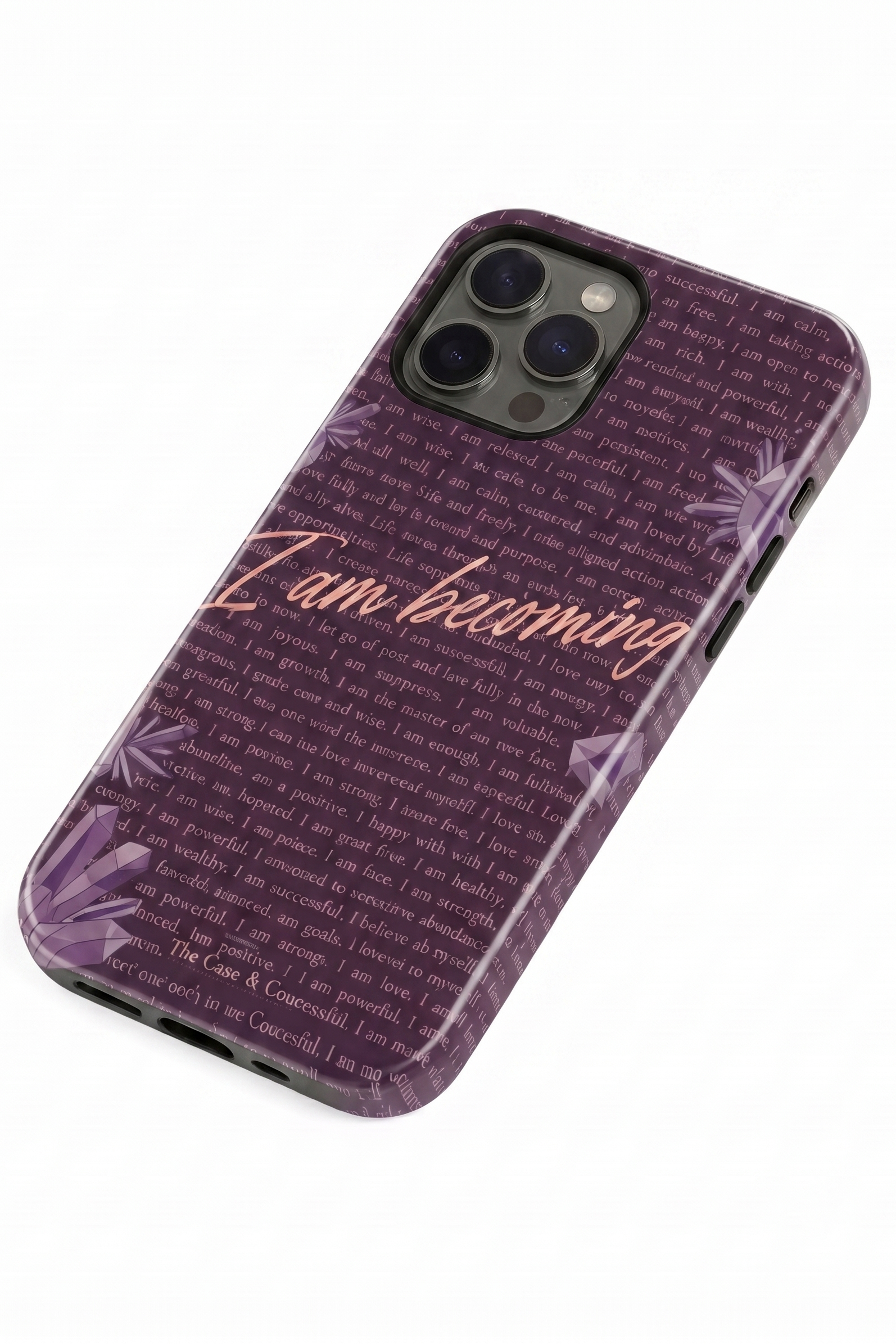 Cloud Skin Case for iPhone 14 to 17 Series|  I Am Becoming Print | Premium 3D Hard Shell Cover 1219 Avenue