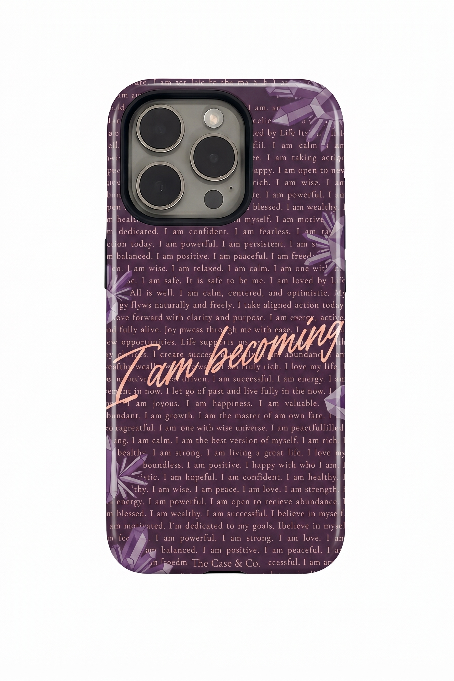Cloud Skin Case for iPhone 14 to 17 Series|  I Am Becoming Print | Premium 3D Hard Shell Cover 1219 Avenue