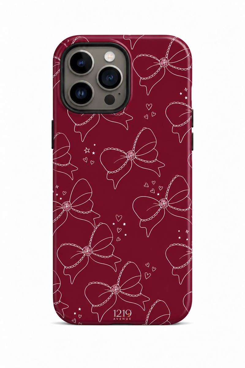 Cloud Skin Case for iPhone 14 to 17 Series|  Love Tied Print | Premium 3D Hard Shell Cover 1219 Avenue