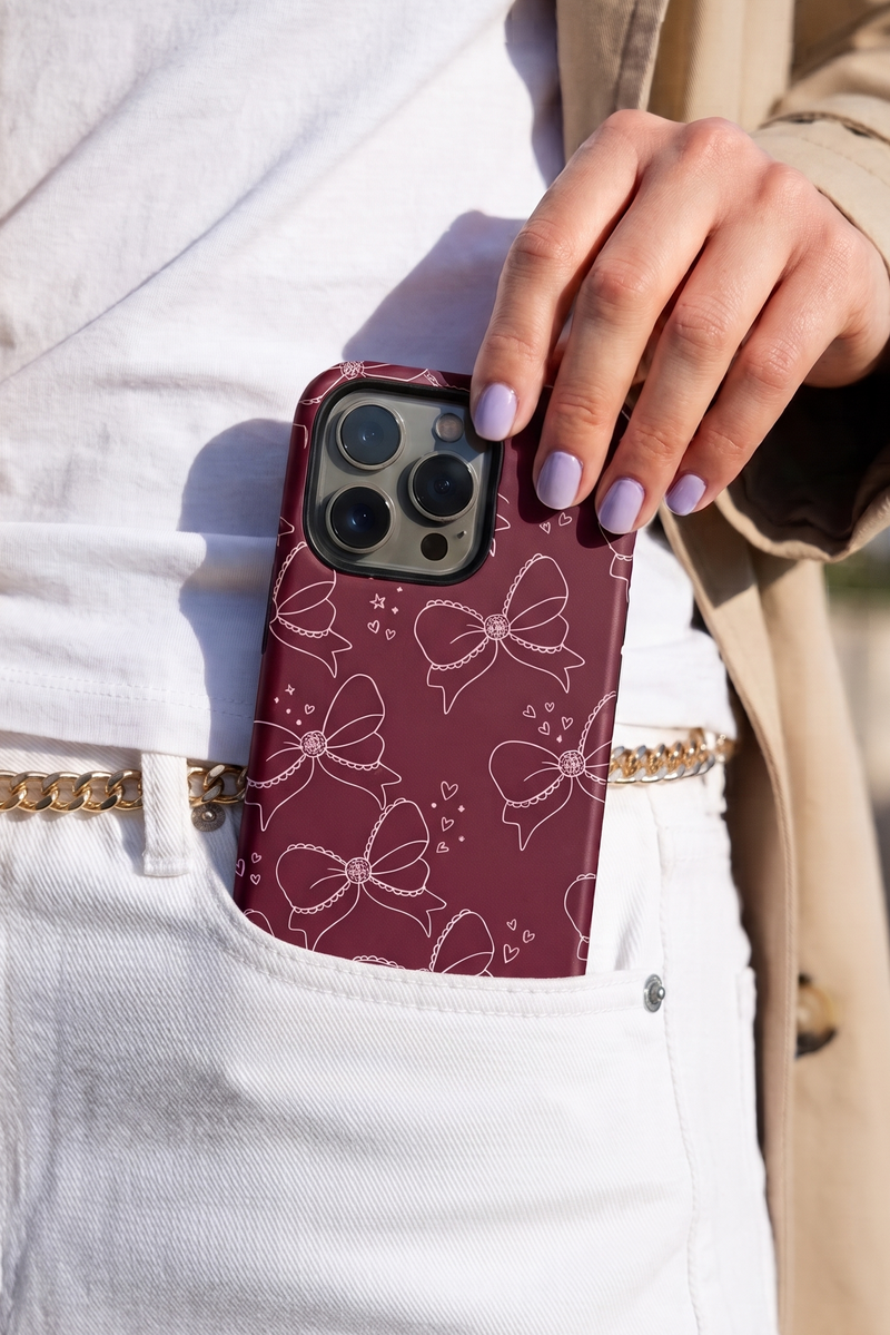 Cloud Skin Case for iPhone 14 to 17 Series|  Love Tied Print | Premium 3D Hard Shell Cover 1219 Avenue