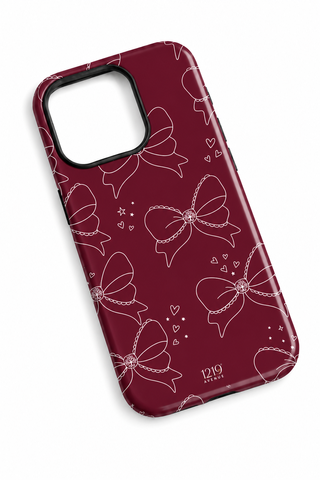 Cloud Skin Case for iPhone 14 to 17 Series|  Love Tied Print | Premium 3D Hard Shell Cover 1219 Avenue