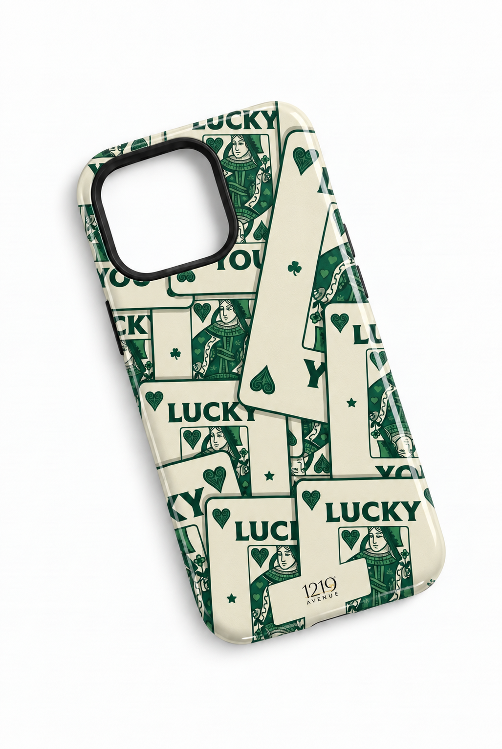 Cloud Skin Case for iPhone 14 to 17 Series|  Lucky You Print | Premium 3D Hard Shell Cover 1219 Avenue