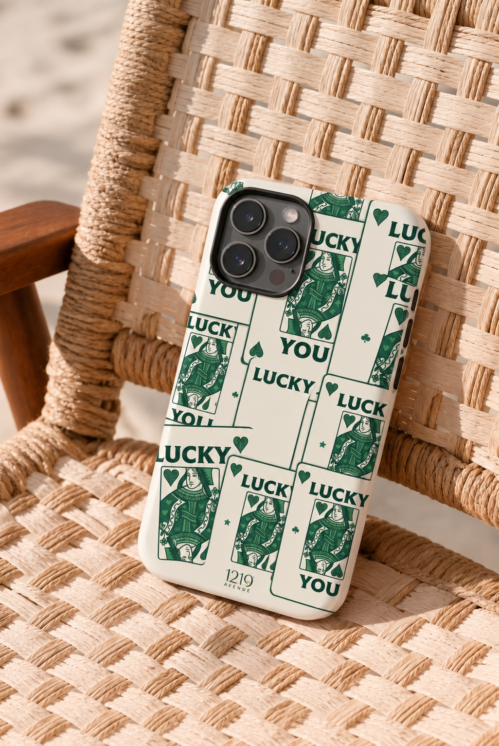 Cloud Skin Case for iPhone 14 to 17 Series|  Lucky You Print | Premium 3D Hard Shell Cover 1219 Avenue