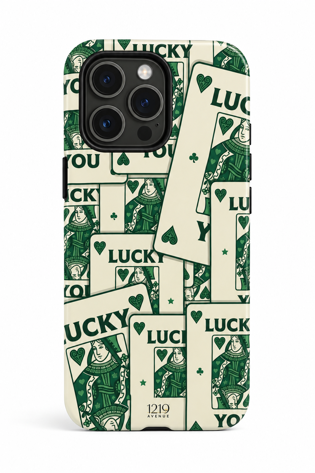 Cloud Skin Case for iPhone 14 to 17 Series|  Lucky You Print | Premium 3D Hard Shell Cover 1219 Avenue