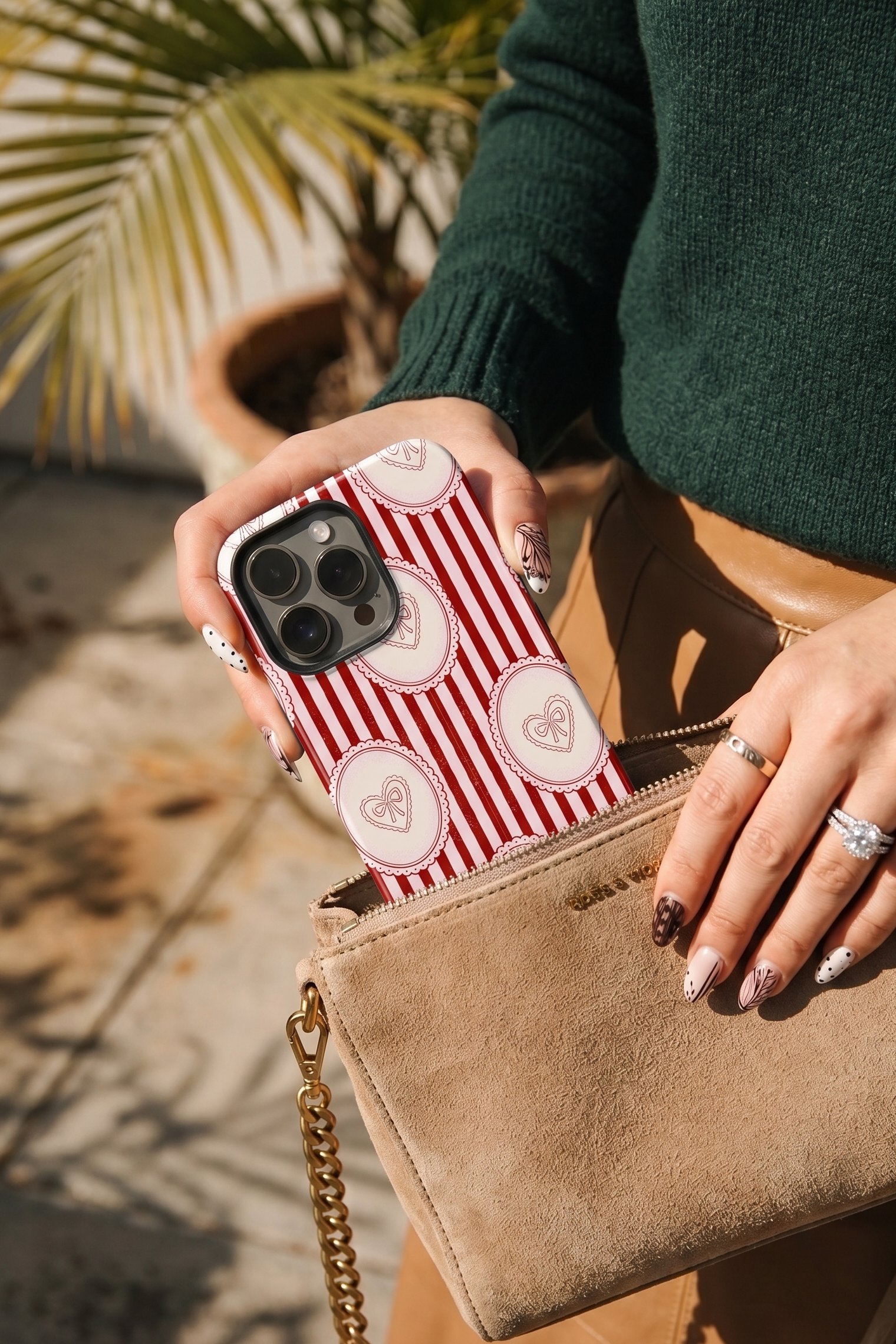 Cloud Skin Case for iPhone 14 to 17 Series|  Mod Medallion Print | Premium 3D Hard Shell Cover 1219 Avenue