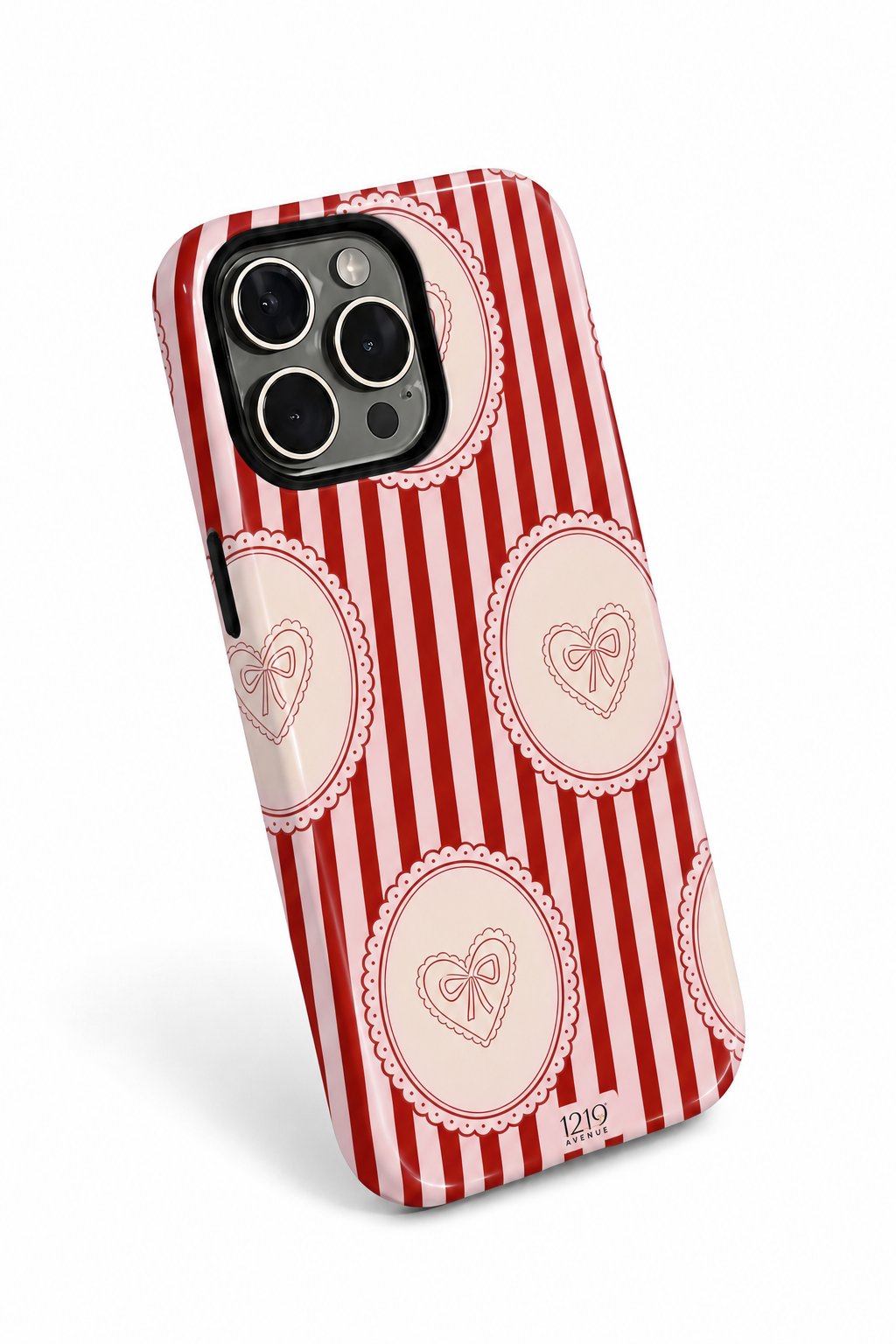 Cloud Skin Case for iPhone 14 to 17 Series|  Mod Medallion Print | Premium 3D Hard Shell Cover 1219 Avenue