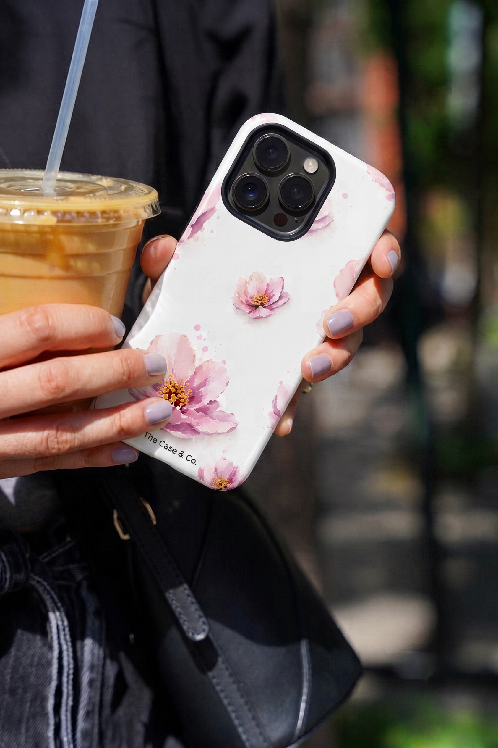 Cloud Skin Case for iPhone 14 to 17 Series| Peony Paradise Print | Premium 3D Hard Shell Cover 1219 Avenue