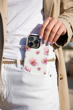 Cloud Skin Case for iPhone 14 to 17 Series| Peony Paradise Print | Premium 3D Hard Shell Cover 1219 Avenue