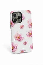 Cloud Skin Case for iPhone 14 to 17 Series| Peony Paradise Print | Premium 3D Hard Shell Cover 1219 Avenue