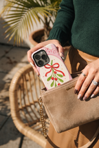 Cloud Skin Case for iPhone 14 to 17 Series| Pink Noel Print | Premium 3D Hard Shell Cover 1219 Avenue