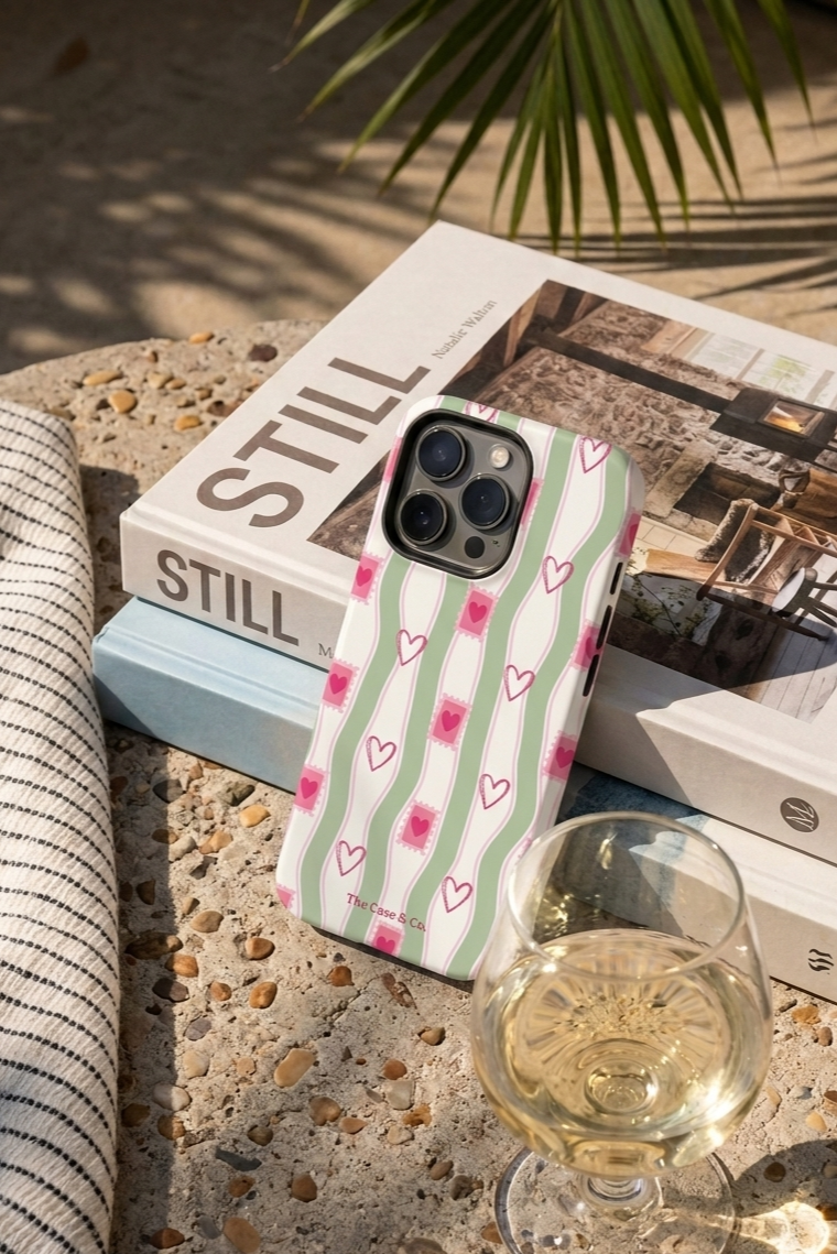 Cloud Skin Case for iPhone 14 to 17 Series| Pink Parcel Print | Premium 3D Hard Shell Cover 1219 Avenue