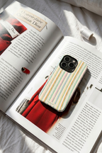 Cloud Skin Case for iPhone 14 to 17 Series| Rainbow Wavelength Print | Premium 3D Hard Shell Cover 1219 Avenue
