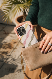 Cloud Skin Case for iPhone 14 to 17 Series| Rhythmic Ribbons Print | Premium 3D Hard Shell Cover 1219 Avenue