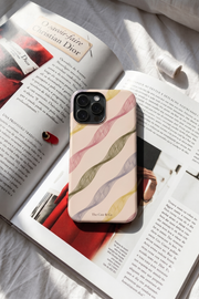 Cloud Skin Case for iPhone 14 to 17 Series| Rhythmic Ribbons Print | Premium 3D Hard Shell Cover 1219 Avenue