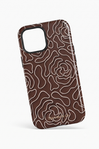 Cloud Skin Case for iPhone 14 to 17 Series| Rose Mosaic Print | Premium 3D Hard Shell Cover 1219 Avenue