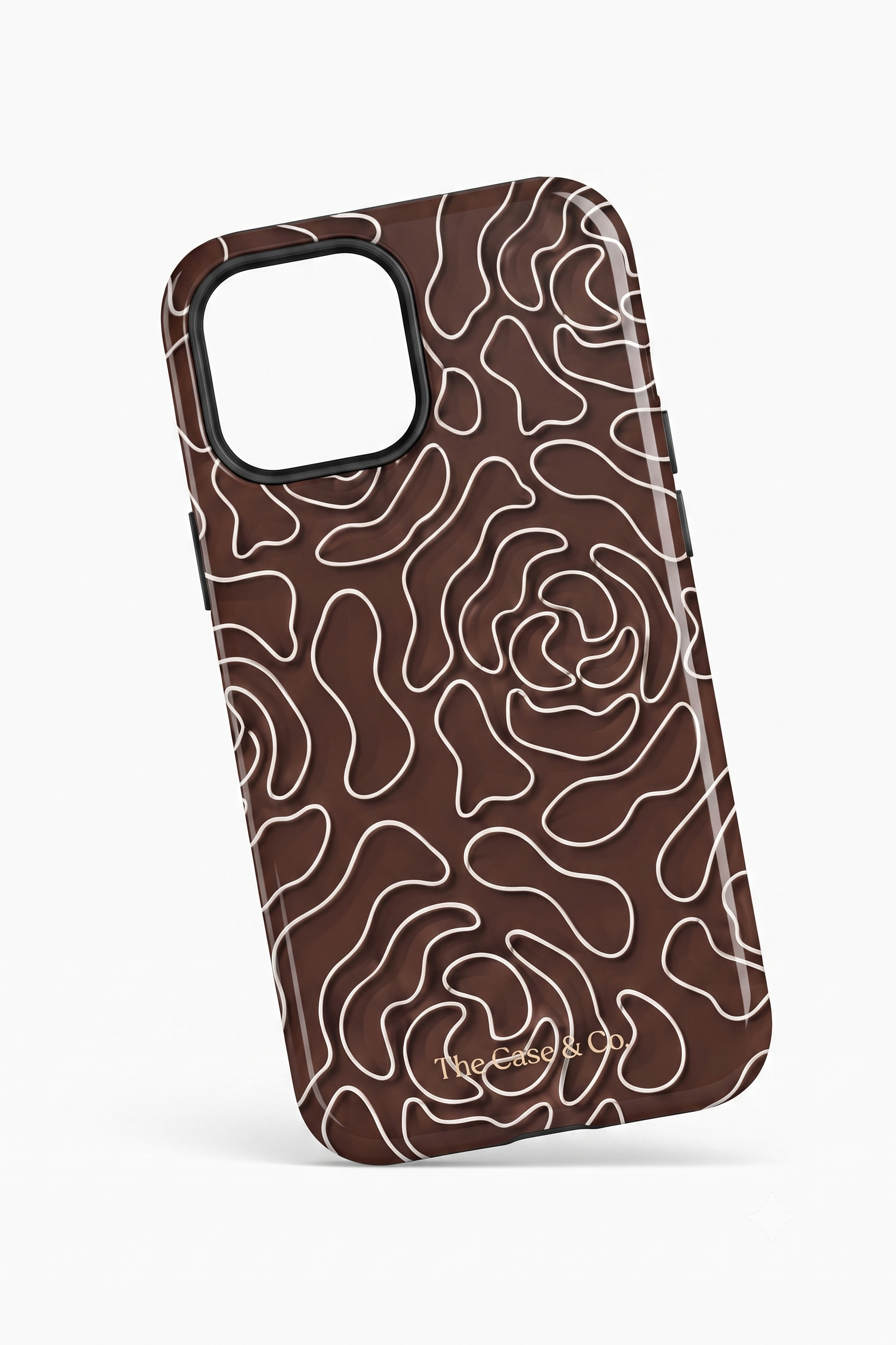 Cloud Skin Case for iPhone 14 to 17 Series| Rose Mosaic Print | Premium 3D Hard Shell Cover 1219 Avenue