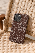 Cloud Skin Case for iPhone 14 to 17 Series| Rose Mosaic Print | Premium 3D Hard Shell Cover 1219 Avenue