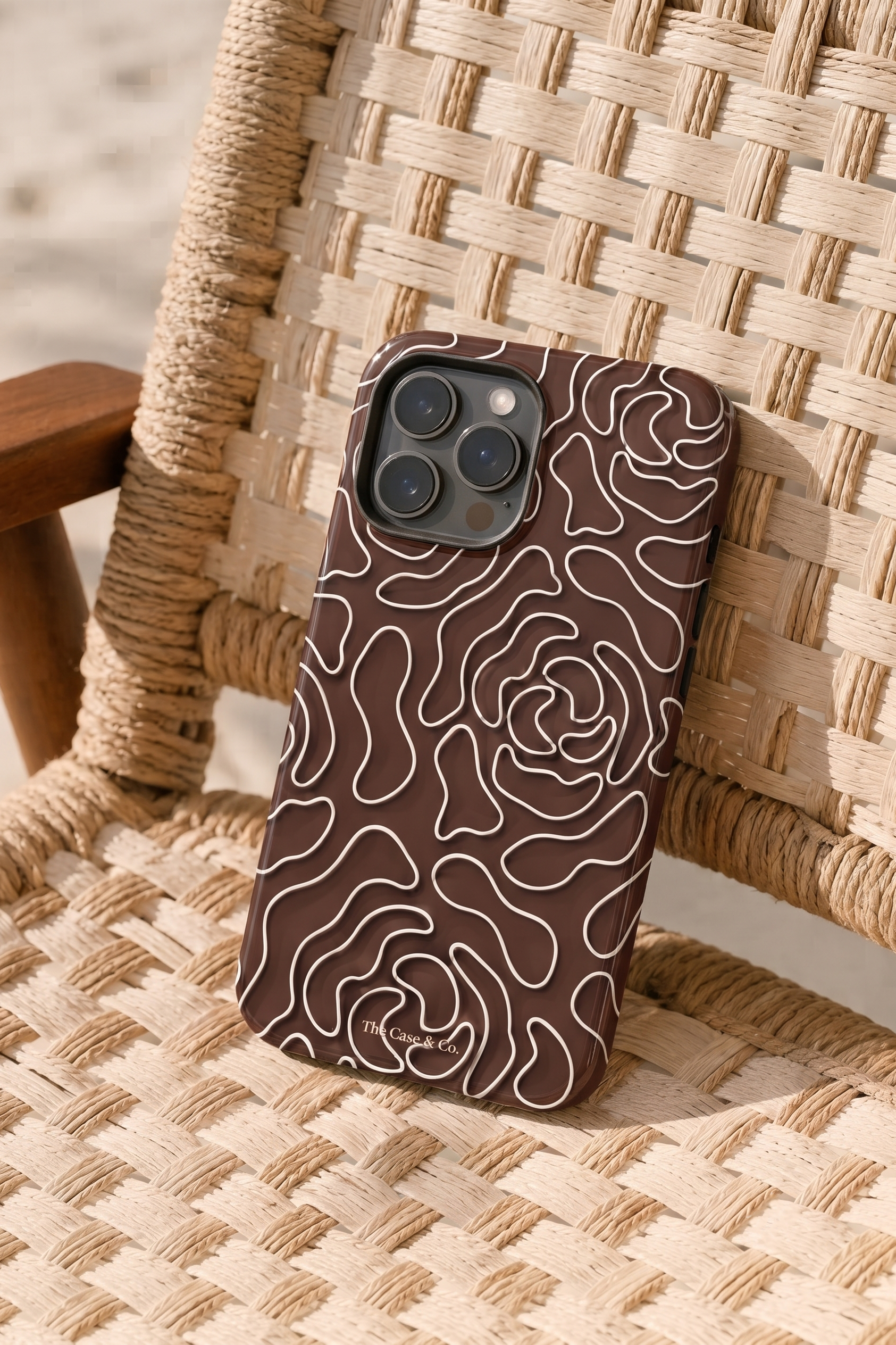 Cloud Skin Case for iPhone 14 to 17 Series| Rose Mosaic Print | Premium 3D Hard Shell Cover 1219 Avenue