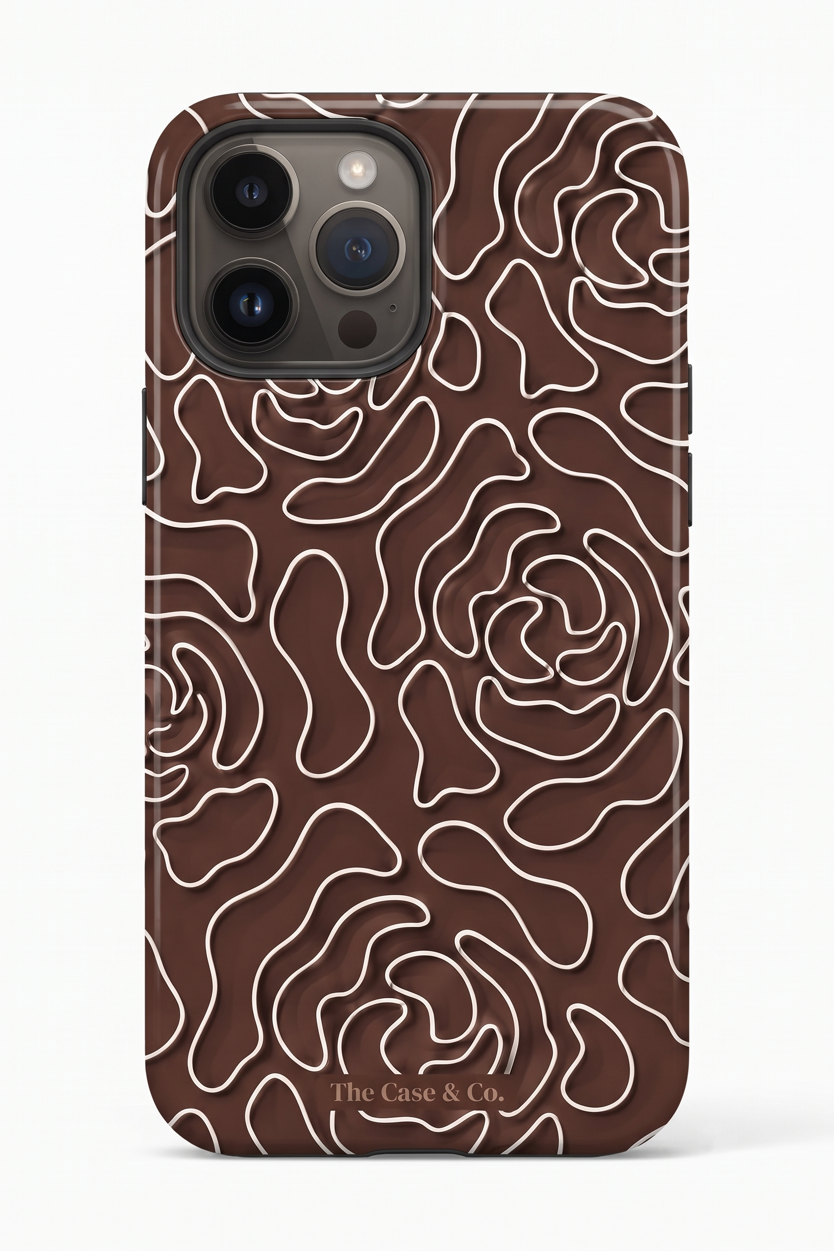 Cloud Skin Case for iPhone 14 to 17 Series| Rose Mosaic Print | Premium 3D Hard Shell Cover 1219 Avenue