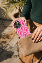 Cloud Skin Case for iPhone 14 to 17 Series| Rosy Arches Print | Premium 3D Hard Shell Cover 1219 Avenue