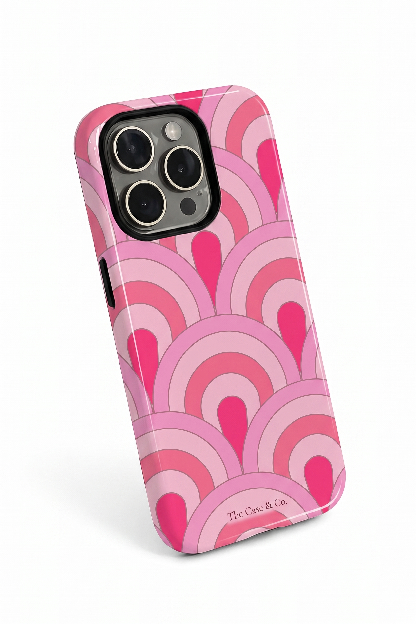Cloud Skin Case for iPhone 14 to 17 Series| Rosy Arches Print | Premium 3D Hard Shell Cover 1219 Avenue