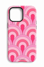 Cloud Skin Case for iPhone 14 to 17 Series| Rosy Arches Print | Premium 3D Hard Shell Cover 1219 Avenue