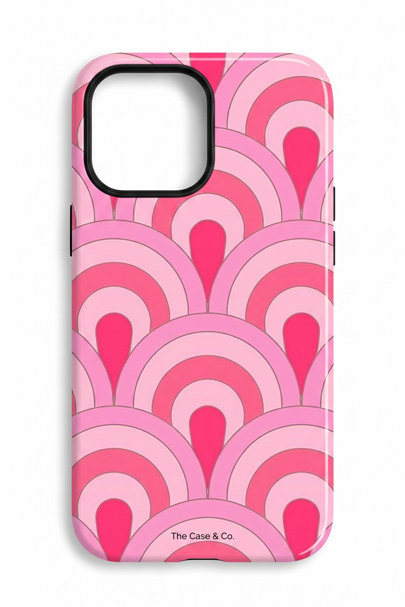 Cloud Skin Case for iPhone 14 to 17 Series| Rosy Arches Print | Premium 3D Hard Shell Cover 1219 Avenue