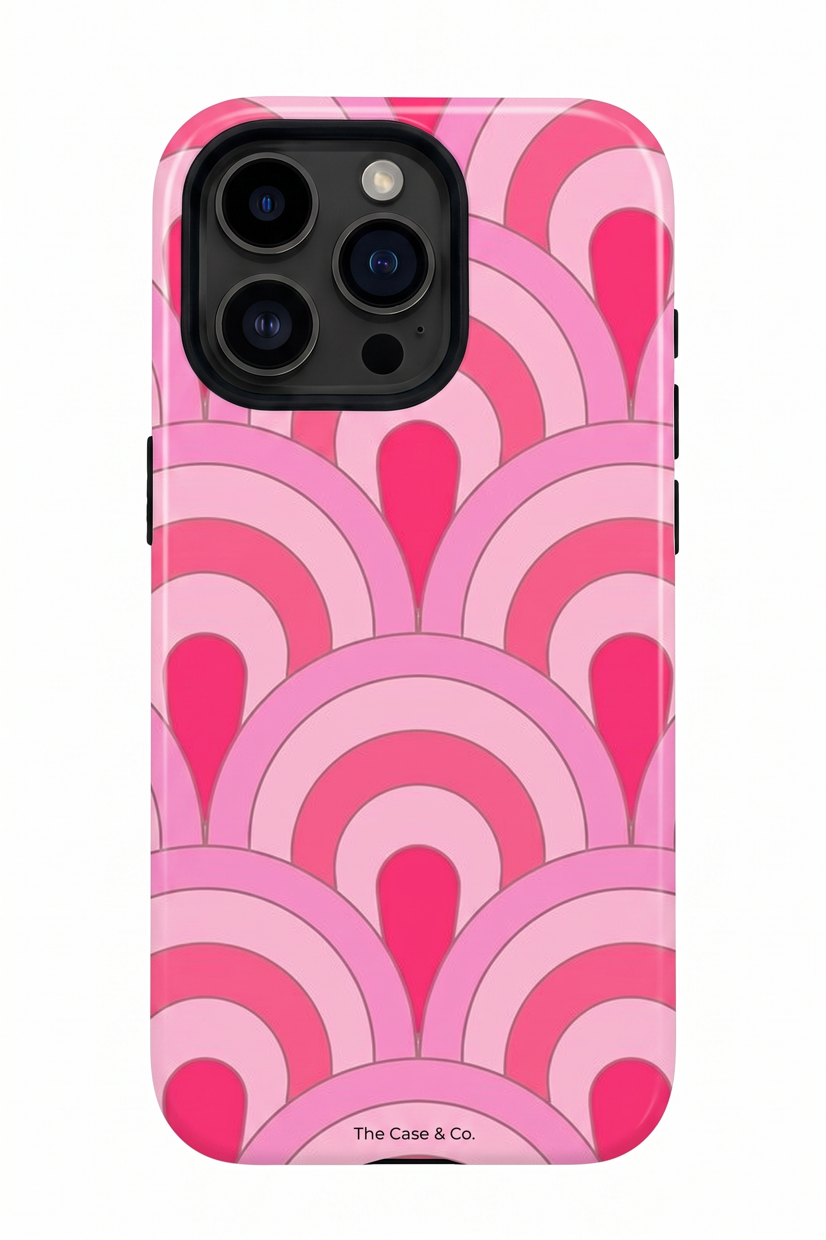 Cloud Skin Case for iPhone 14 to 17 Series| Rosy Arches Print | Premium 3D Hard Shell Cover 1219 Avenue
