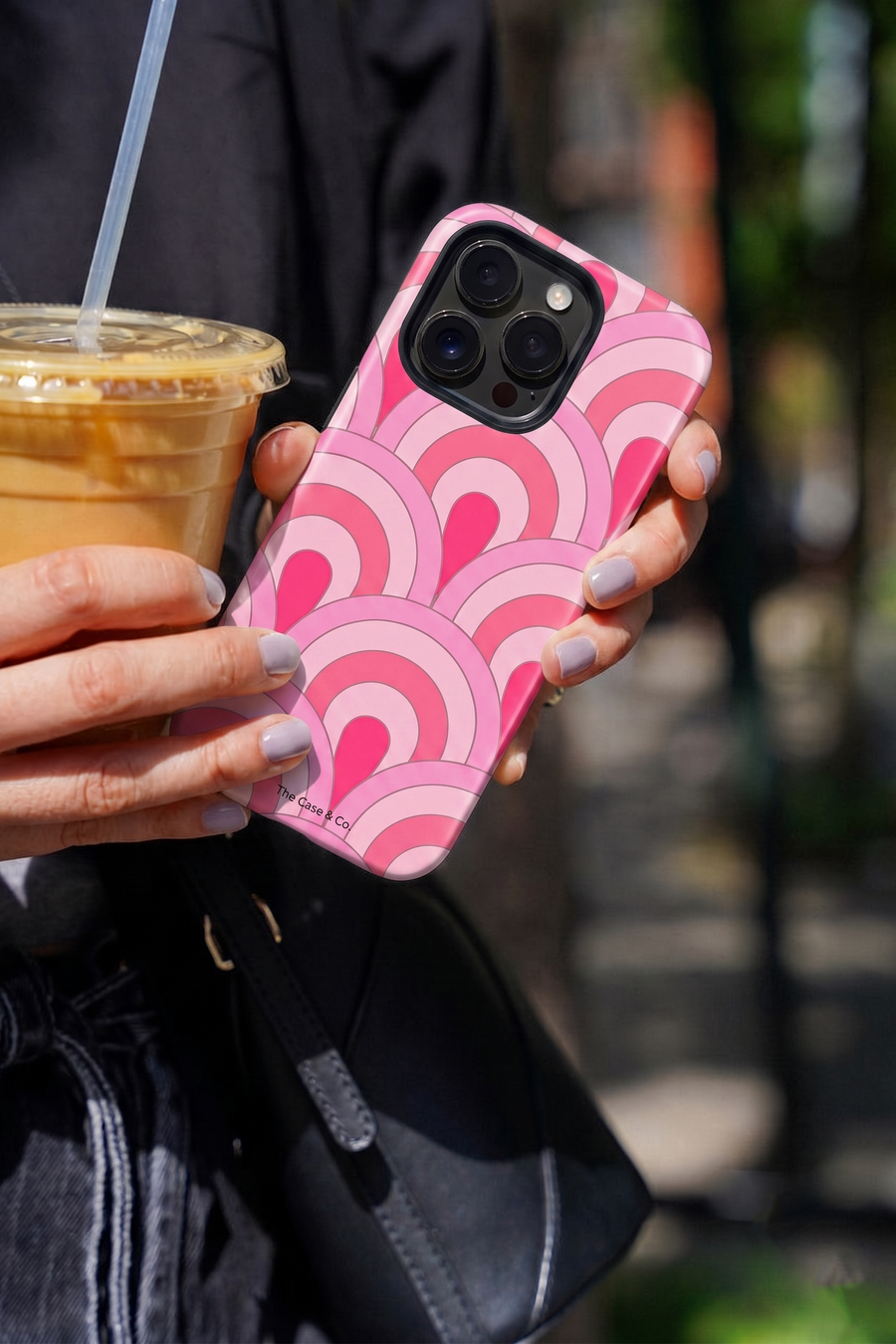 Cloud Skin Case for iPhone 14 to 17 Series| Rosy Arches Print | Premium 3D Hard Shell Cover 1219 Avenue
