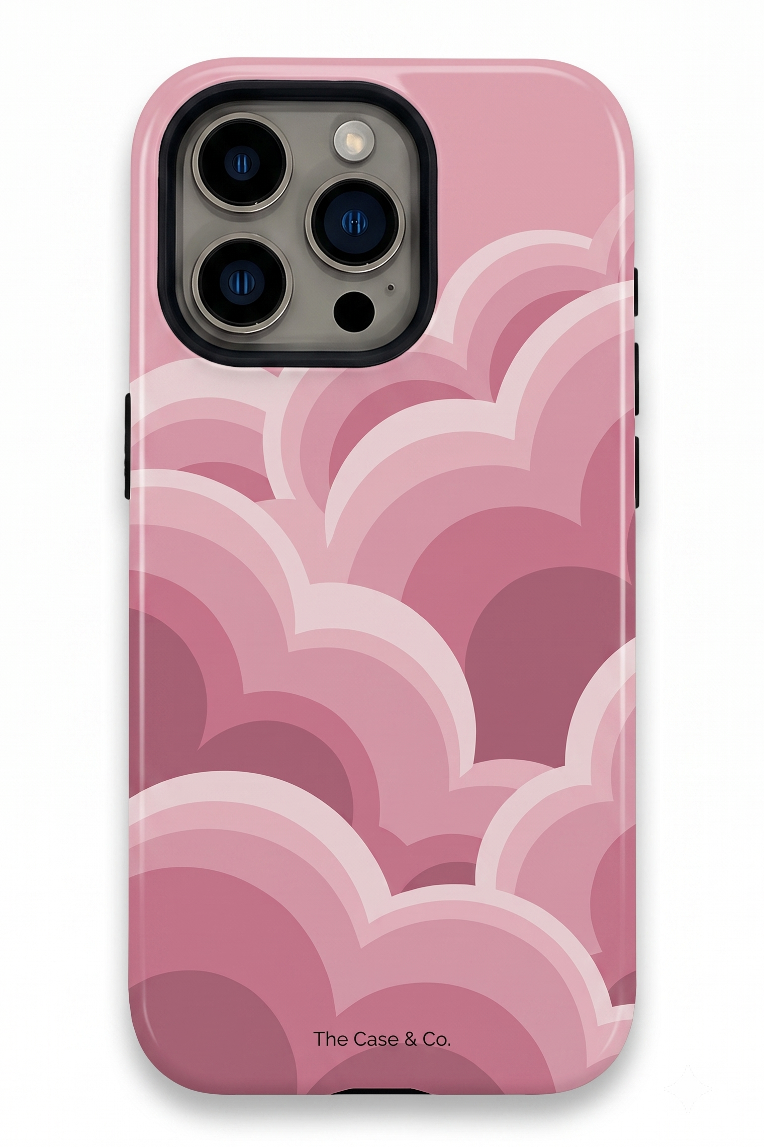 Cloud Skin Case for iPhone 14 to 17 Series| Rosy Dream Print | Premium 3D Hard Shell Cover 1219 Avenue