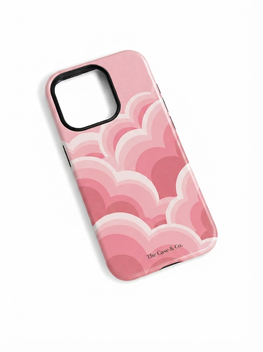 Cloud Skin Case for iPhone 14 to 17 Series| Rosy Dream Print | Premium 3D Hard Shell Cover 1219 Avenue