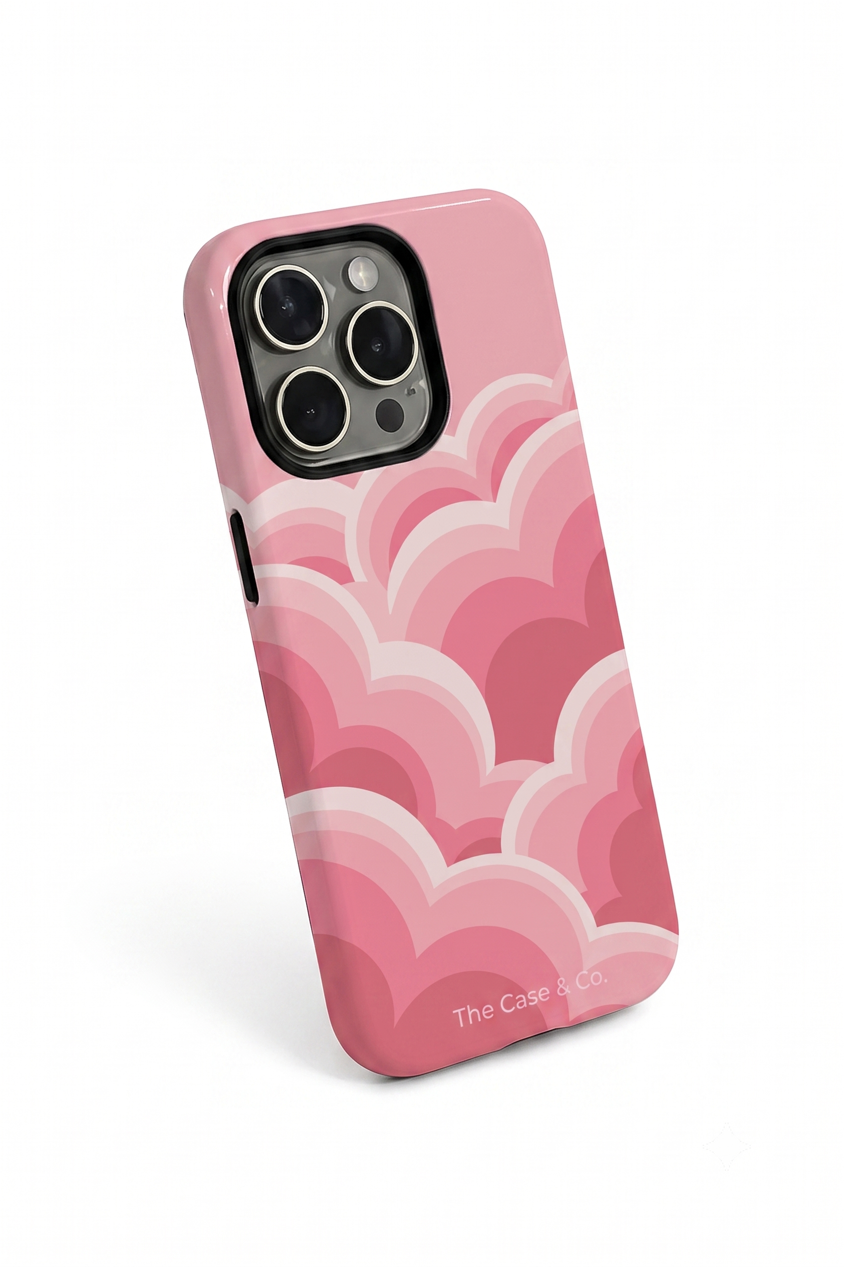 Cloud Skin Case for iPhone 14 to 17 Series| Rosy Dream Print | Premium 3D Hard Shell Cover 1219 Avenue