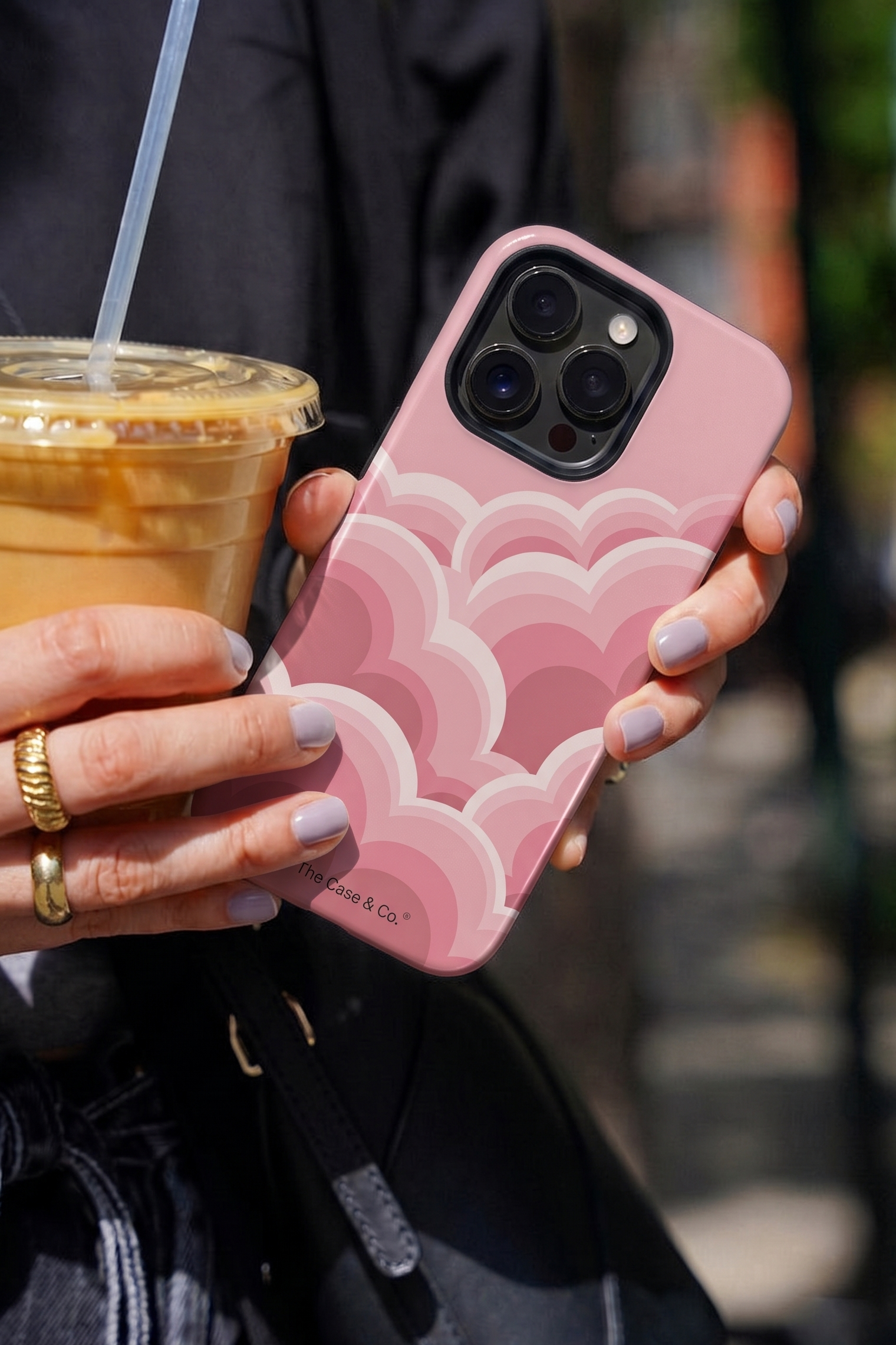 Cloud Skin Case for iPhone 14 to 17 Series| Rosy Dream Print | Premium 3D Hard Shell Cover 1219 Avenue