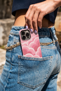 Cloud Skin Case for iPhone 14 to 17 Series| Rosy Dream Print | Premium 3D Hard Shell Cover 1219 Avenue