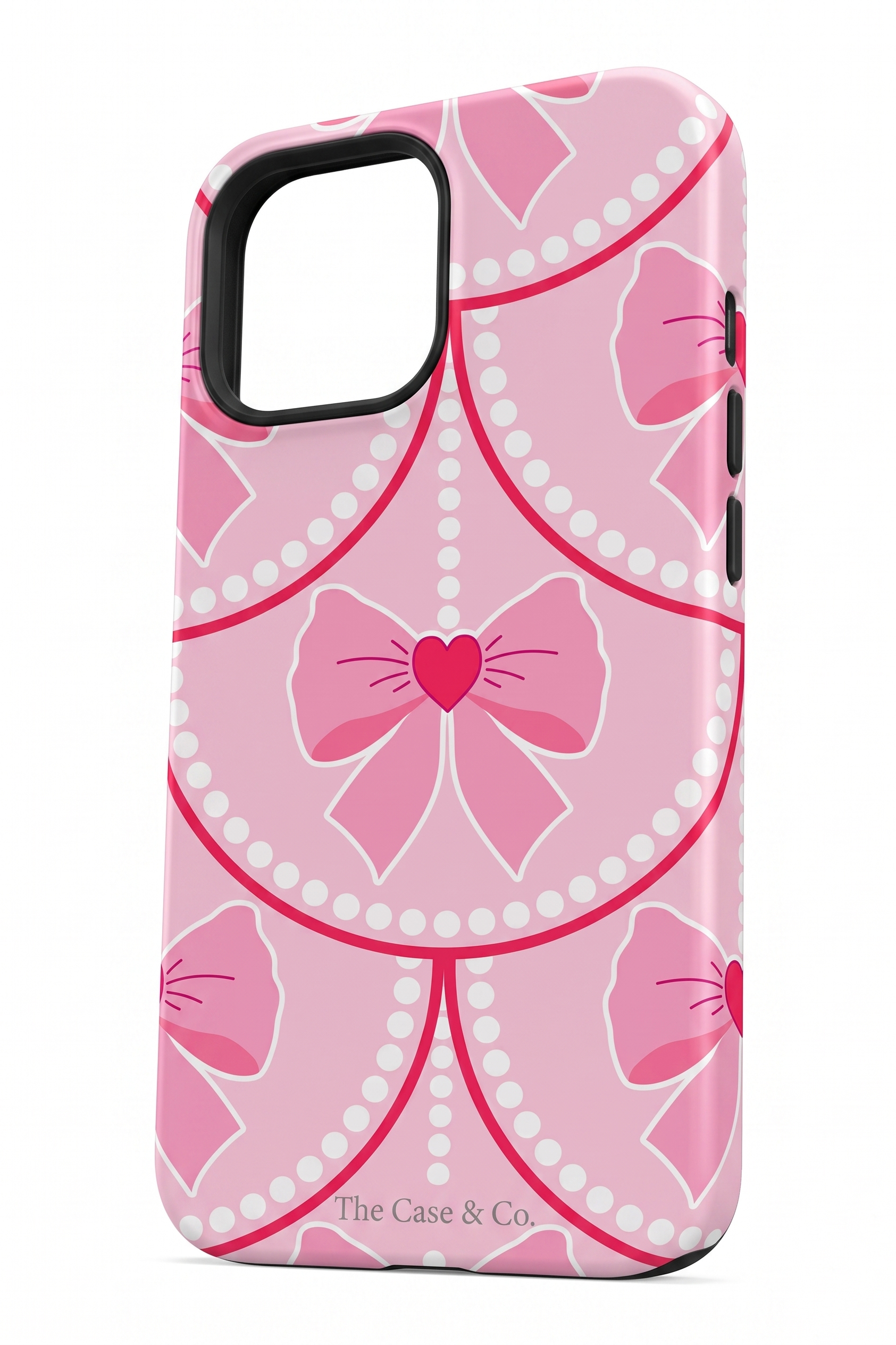 Cloud Skin Case for iPhone 14 to 17 Series| Rosy Pearl Charm Print | Premium 3D Hard Shell Cover 1219 Avenue