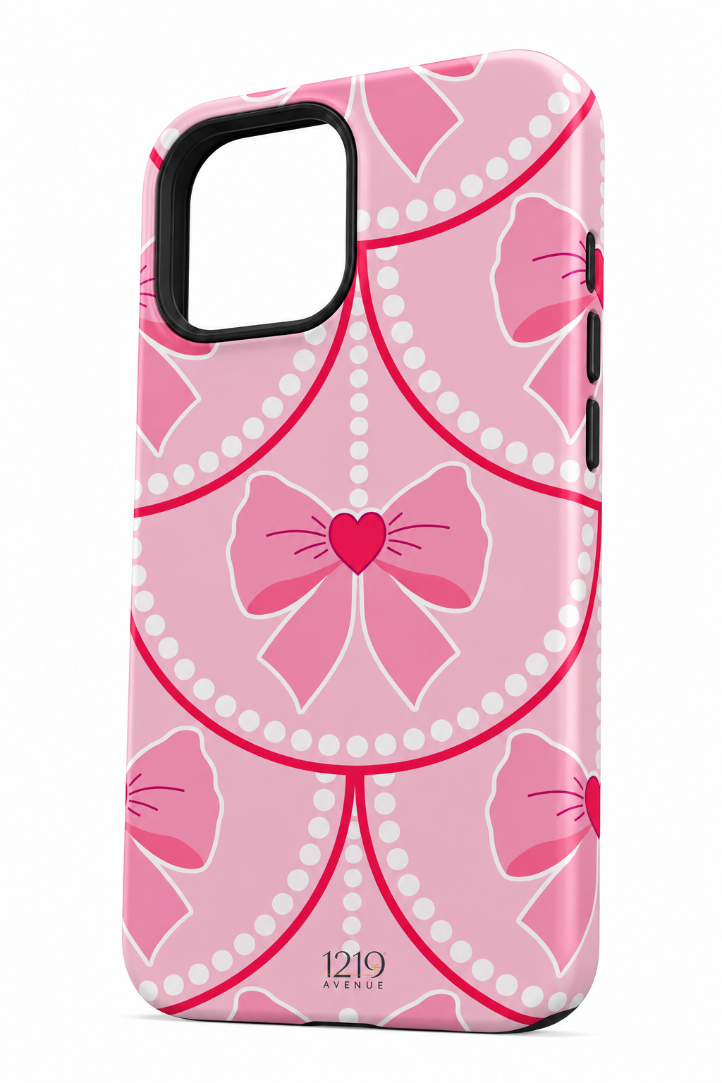 Cloud Skin Case for iPhone 14 to 17 Series| Rosy Pearl Charm Print | Premium 3D Hard Shell Cover 1219 Avenue
