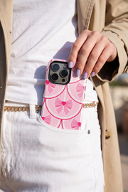 Cloud Skin Case for iPhone 14 to 17 Series| Rosy Pearl Charm Print | Premium 3D Hard Shell Cover 1219 Avenue