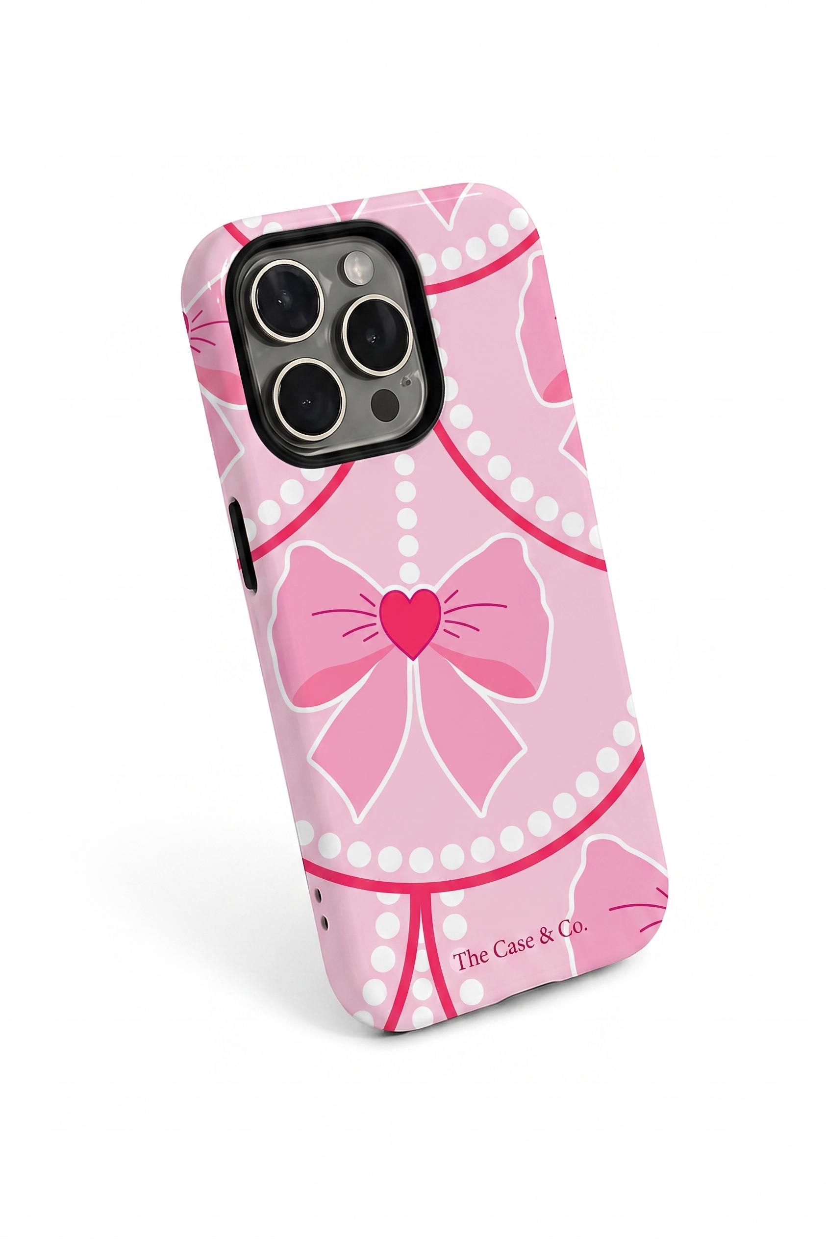 Cloud Skin Case for iPhone 14 to 17 Series| Rosy Pearl Charm Print | Premium 3D Hard Shell Cover 1219 Avenue