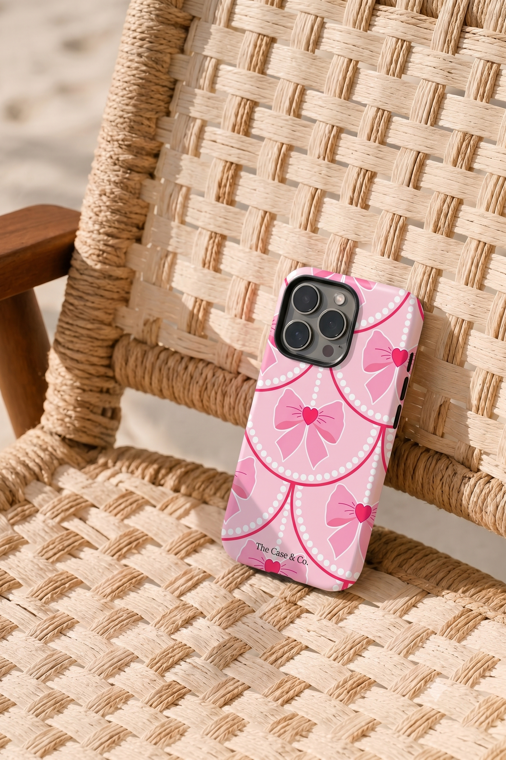 Cloud Skin Case for iPhone 14 to 17 Series| Rosy Pearl Charm Print | Premium 3D Hard Shell Cover 1219 Avenue