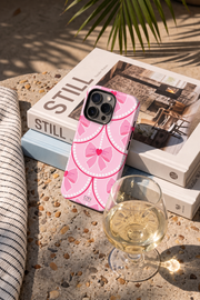 Cloud Skin Case for iPhone 14 to 17 Series| Rosy Pearl Charm Print | Premium 3D Hard Shell Cover 1219 Avenue