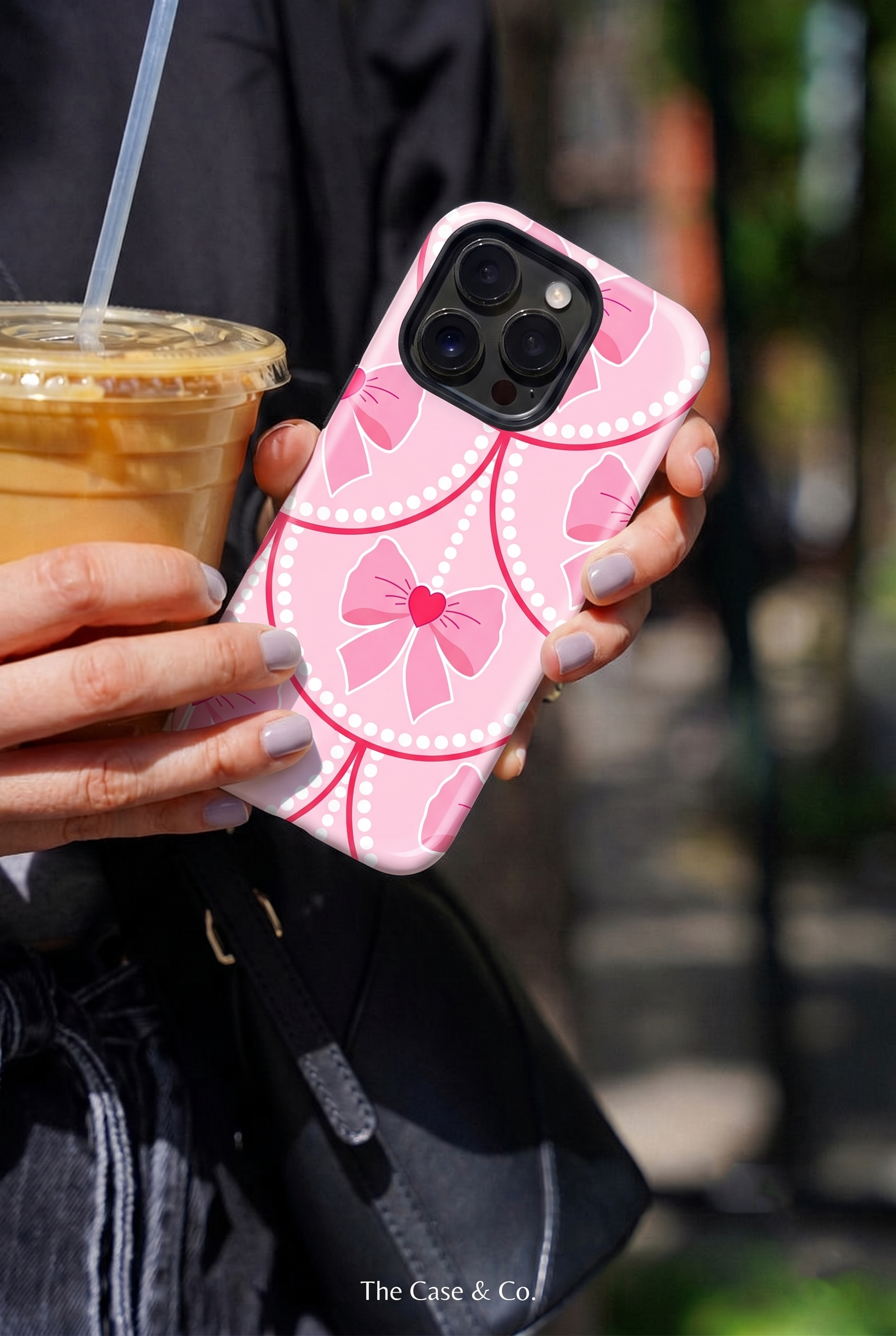 Cloud Skin Case for iPhone 14 to 17 Series| Rosy Pearl Charm Print | Premium 3D Hard Shell Cover 1219 Avenue