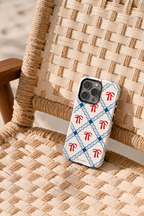 Cloud Skin Case for iPhone 14 to 17 Series| Signature Bow Motif Print | Premium 3D Hard Shell Cover 1219 Avenue